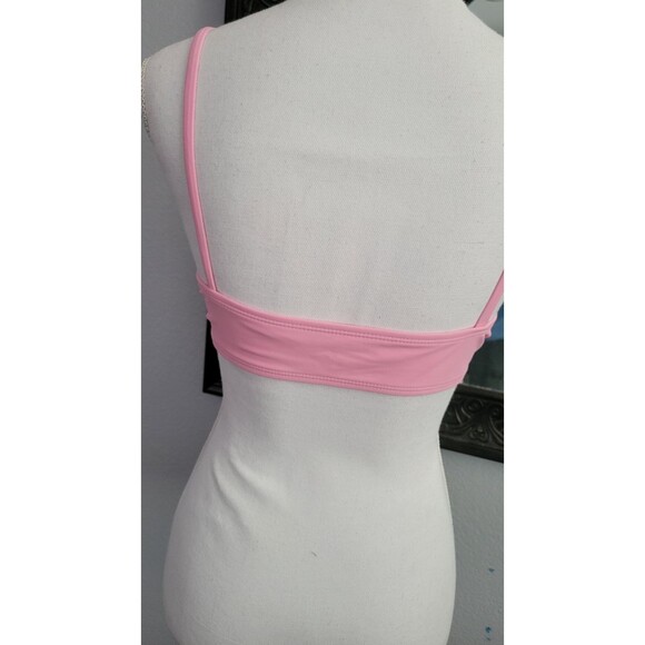 Xhilaration Cinch-Front Bralette Bikini (Top Only)  -  Pink  Sz L (8-10) - Picture 3 of 6